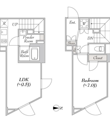 Joyous Gard 代々木の間取り