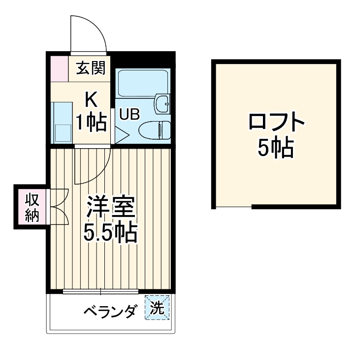 ブルーハイム駒岡の間取り