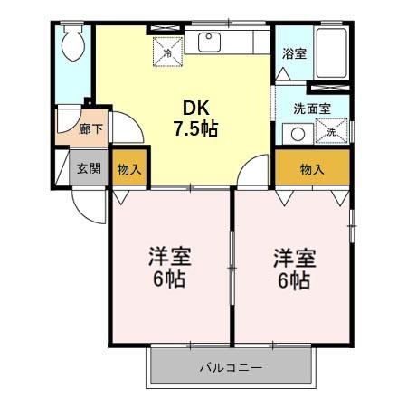 ミルキーウェイ Aの間取り