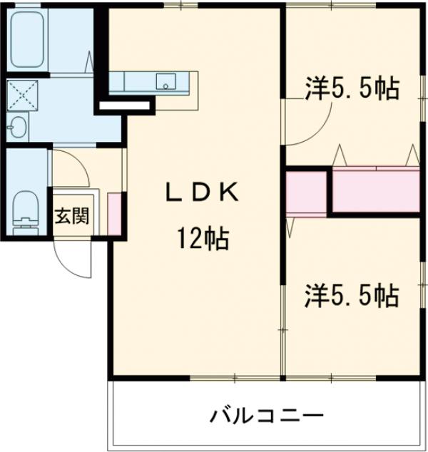 オーキッドA棟の間取り