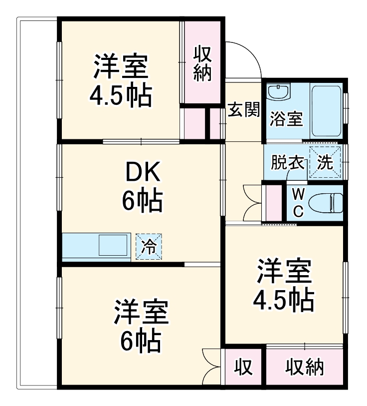 リバーハイム習志野台の間取り