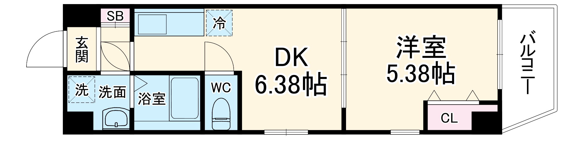 アネールエレ江戸堀の間取り