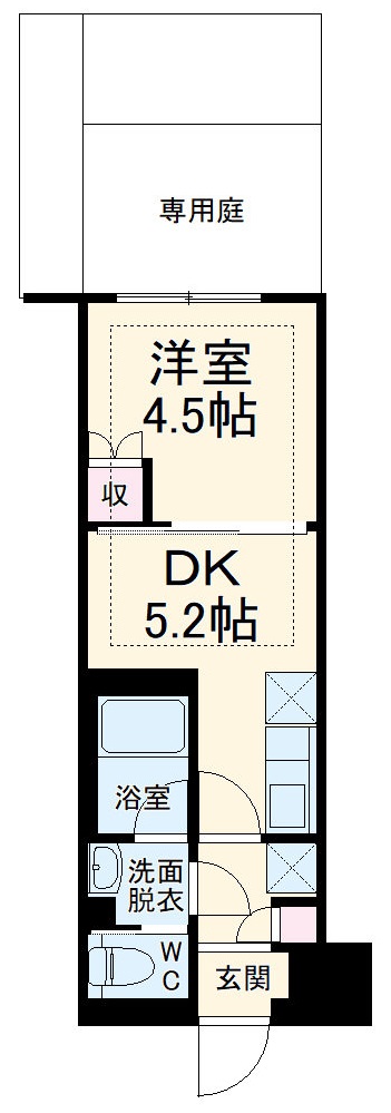 ハーモニーレジデンス川崎中丸子CITY FRONTの間取り