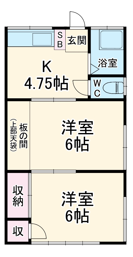 まむろハイツの間取り