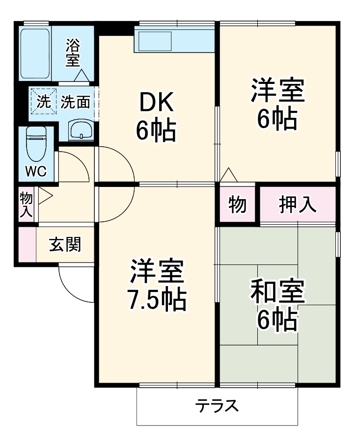メルベーユの間取り