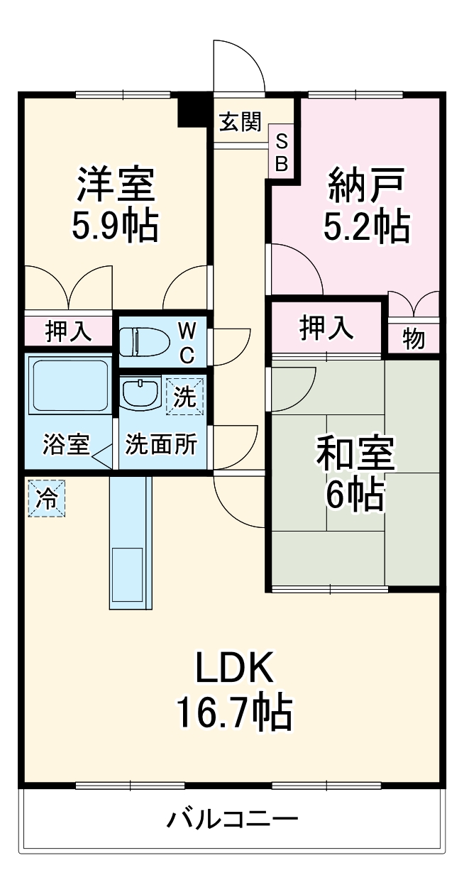 パークサイド湘南の間取り