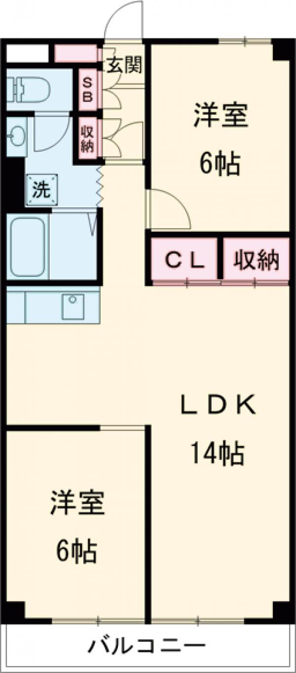WTC武蔵小山マンションの間取り