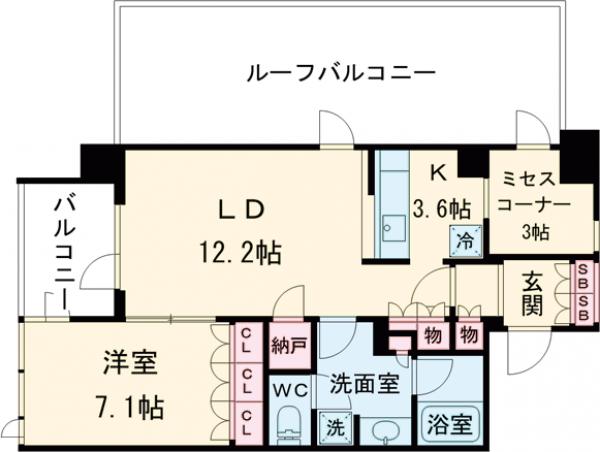 ガーデニエール砧レジデンスの間取り