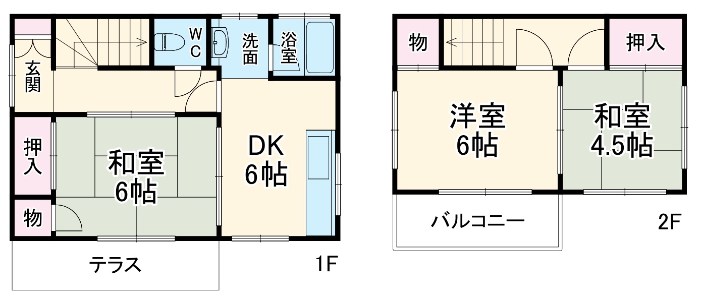 稲垣様貸家Ⅵの間取り