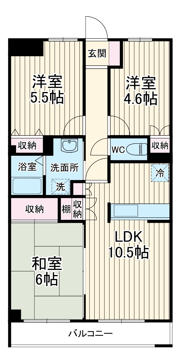 パレスアゼリアの間取り