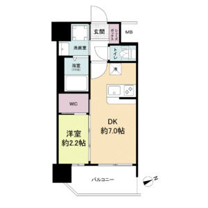 セレニテ難波ミラク壱番館の間取り