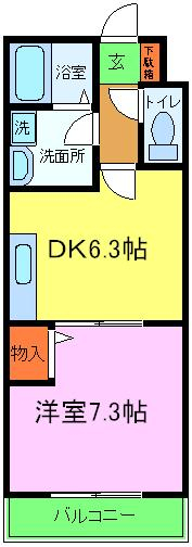 ロージェットコートⅠ・Ⅱの間取り