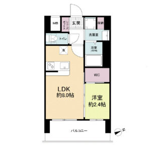 セレニテ難波ミラク壱番館の間取り