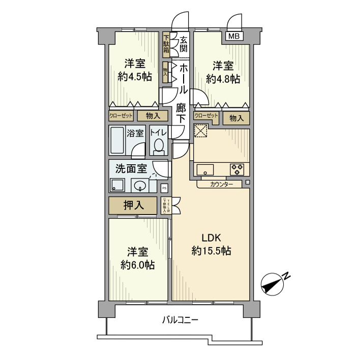 グリーンビレッジ姉ヶ崎の間取り