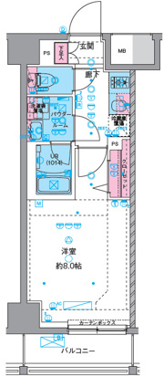 GENOVIA四ツ木の間取り