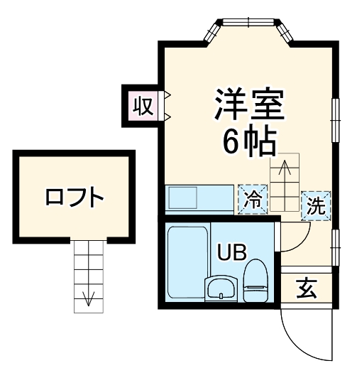 ふらわーはうすルルド2の間取り