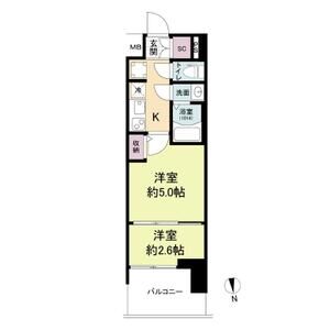 セレニテ難波グランデノールの間取り