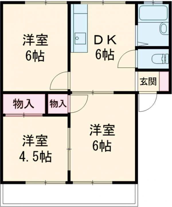 553ハイツ Ⅰの間取り