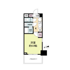 セレニテ日本橋ミラクの間取り