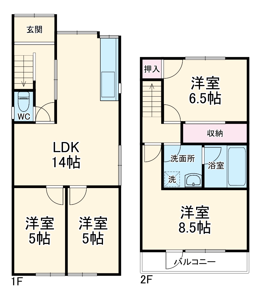 名古屋西インター戸建3の間取り