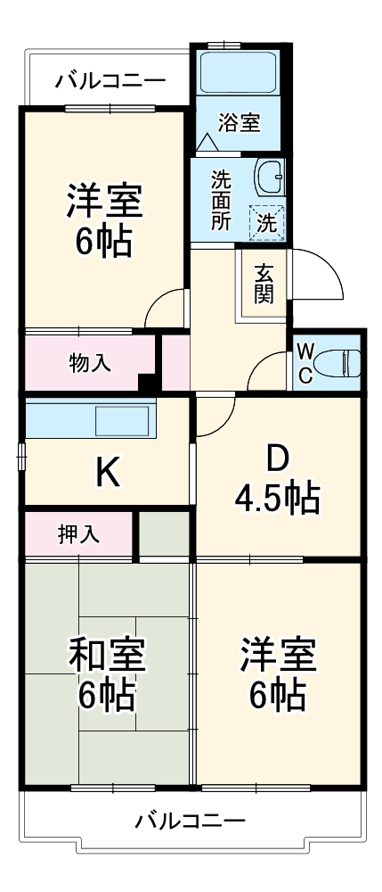 パークヒル航空公園Ⅱの間取り