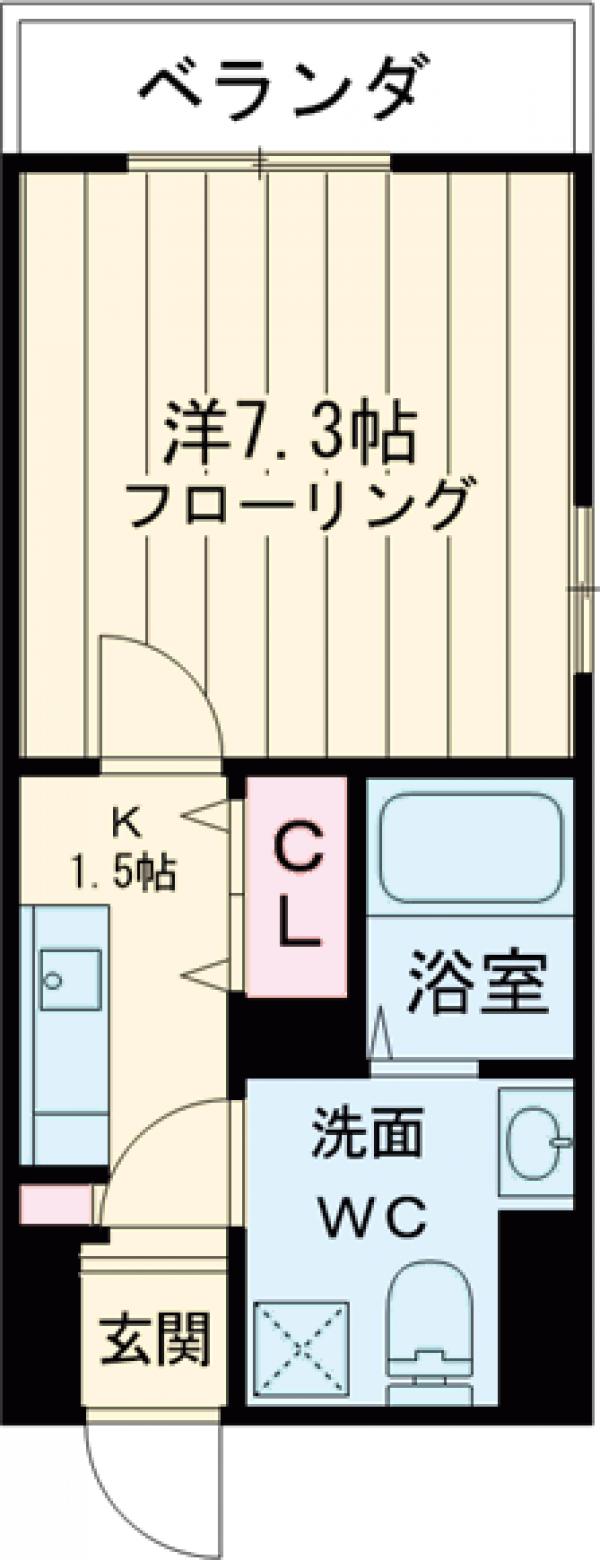 オークレスト青砥・301号室の間取り
