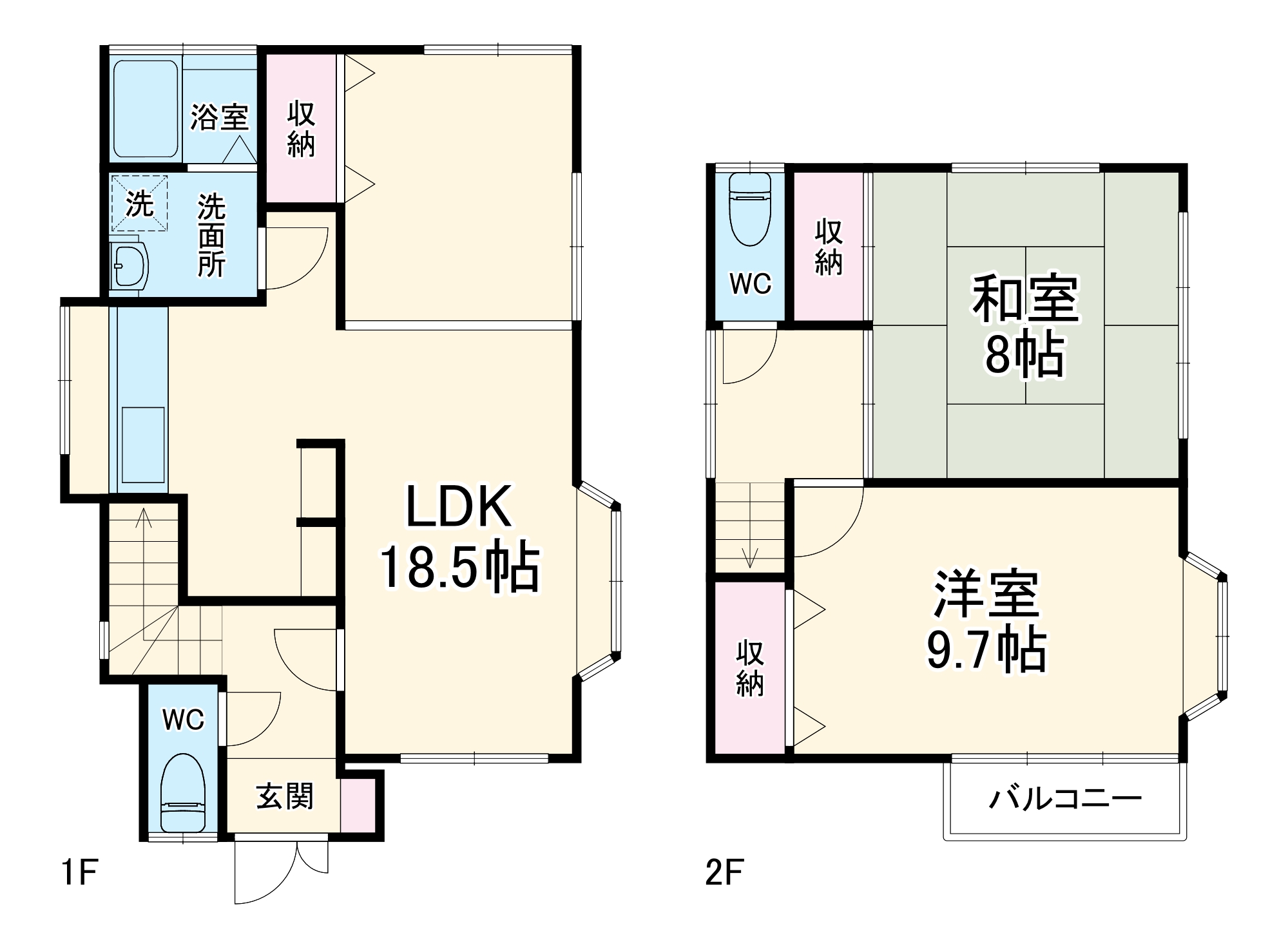 山手豆口台戸建の間取り