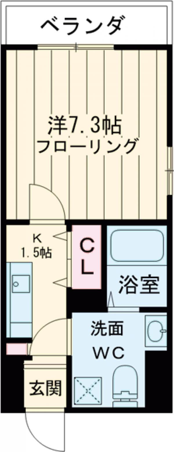 オークレスト青砥・201号室の間取り