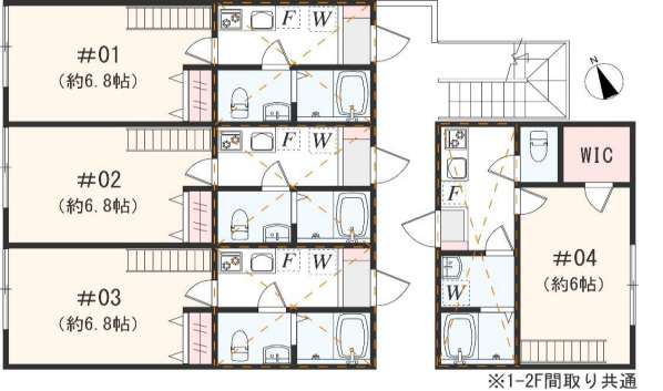 アザーレ・ソラ東海大学前Aの間取り