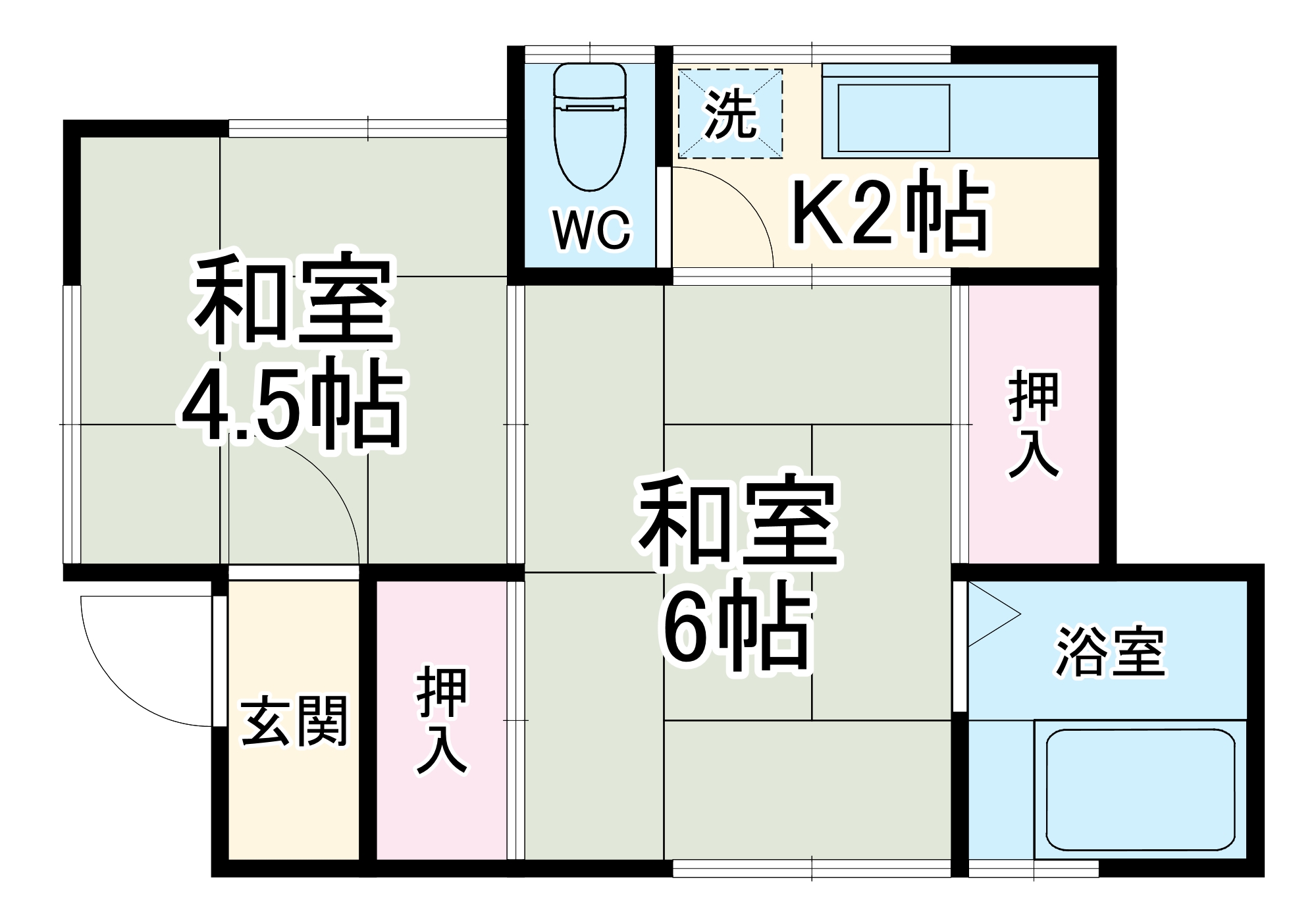みどり荘の間取り