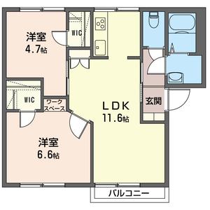 クレセントハイツ・フタミの間取り