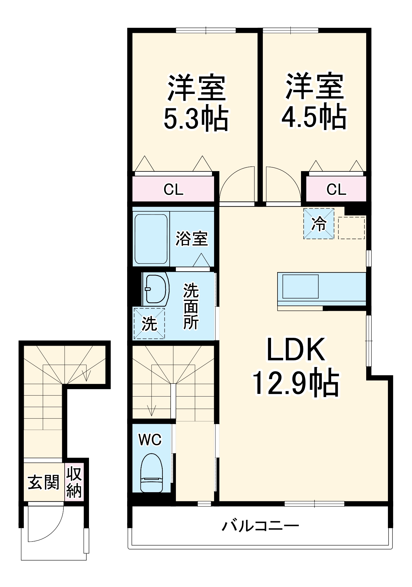 Lily津田沼の間取り