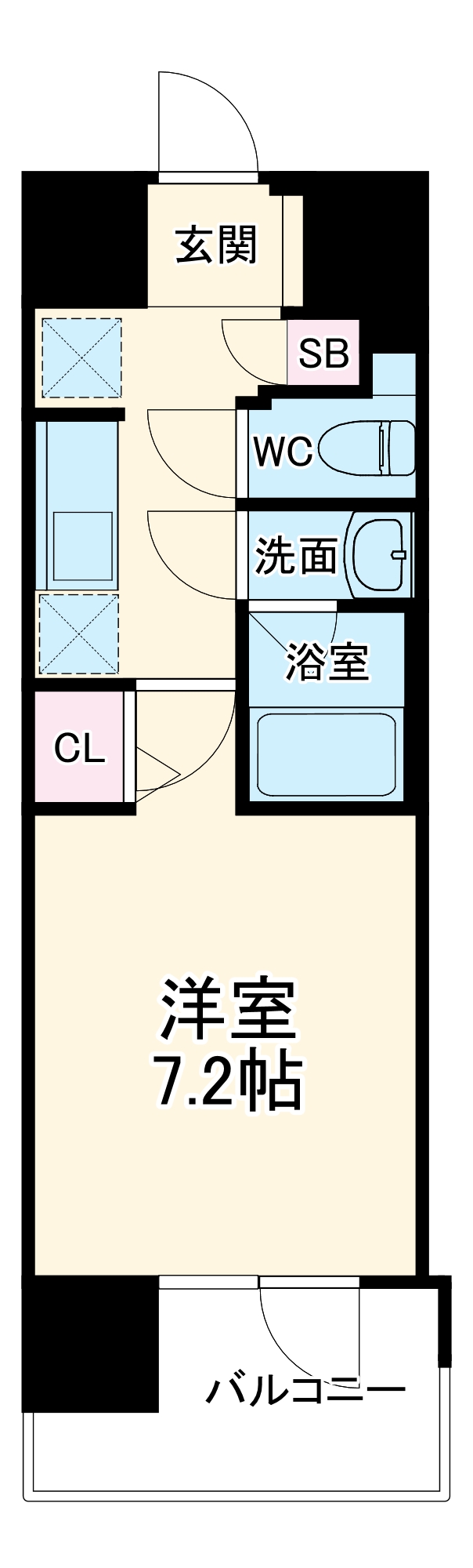 スプランディッド十三本町の間取り