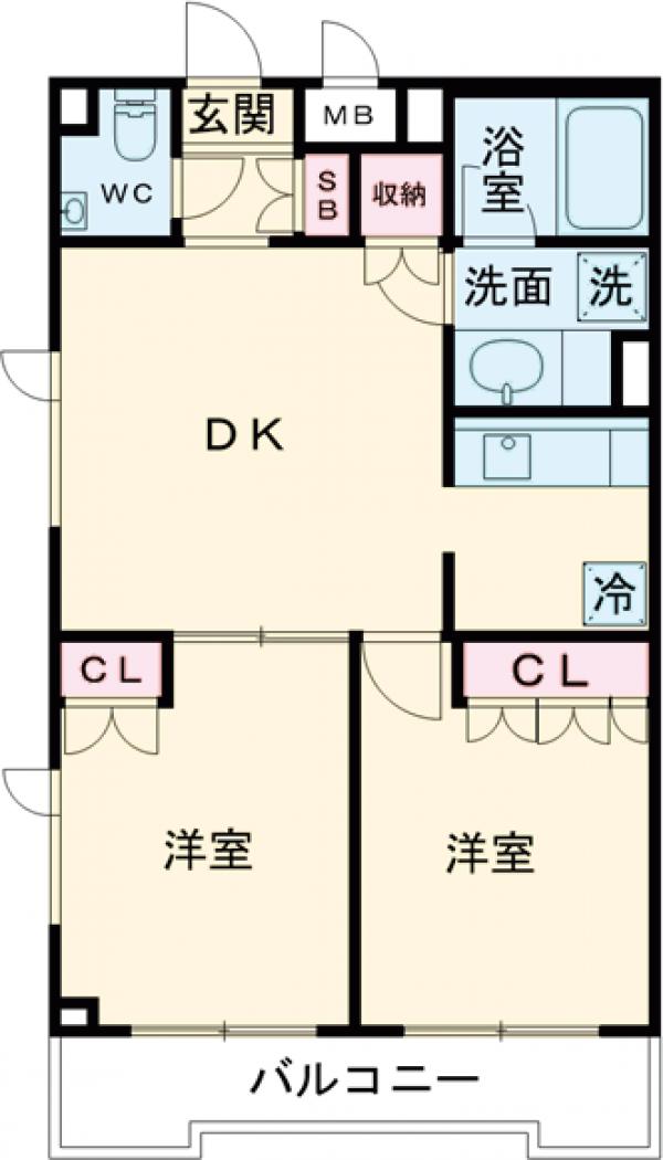 ルーブル都立家政六番館の間取り