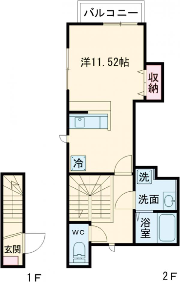 レフィナード小竹の間取り