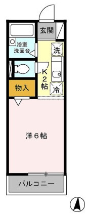 セジュール東川口の間取り