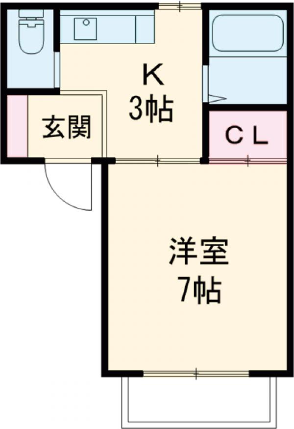 ニューパレス佐貫の間取り