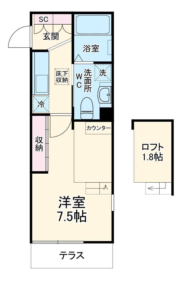 RIS 伍番館の間取り