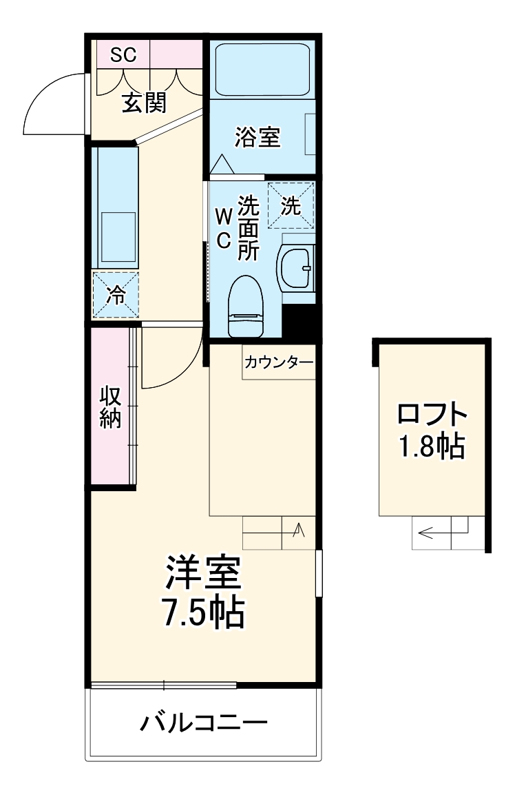 RIS 伍番館の間取り