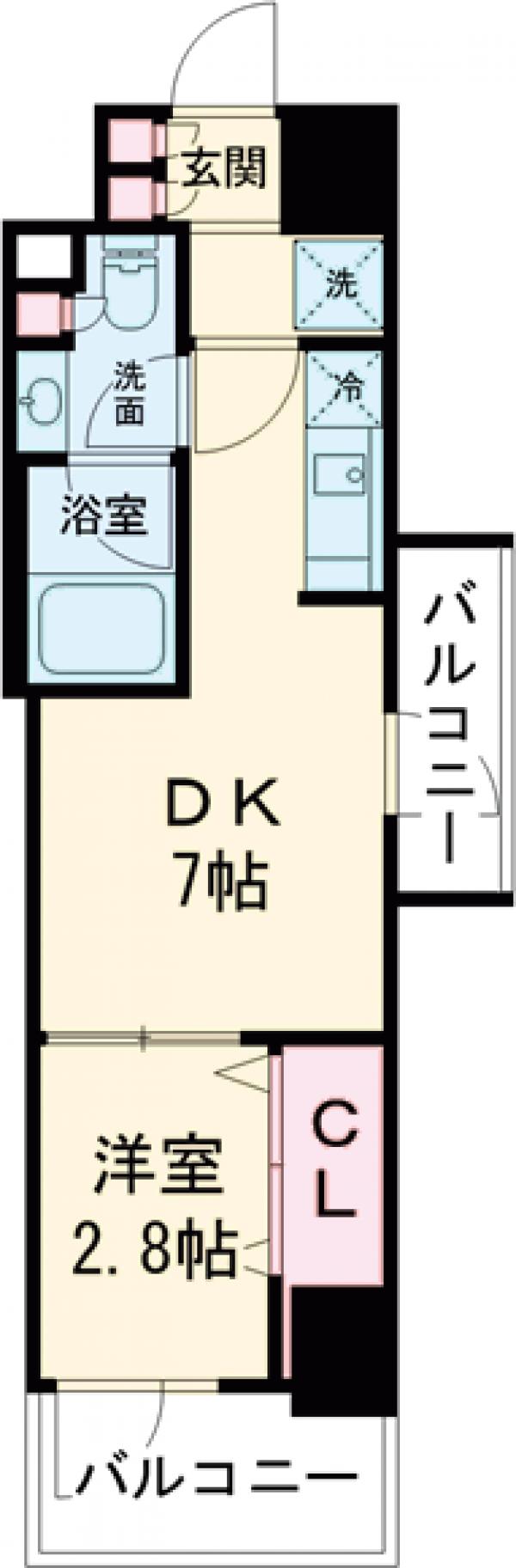 コンフォリア・リヴ碑文谷二丁目の間取り