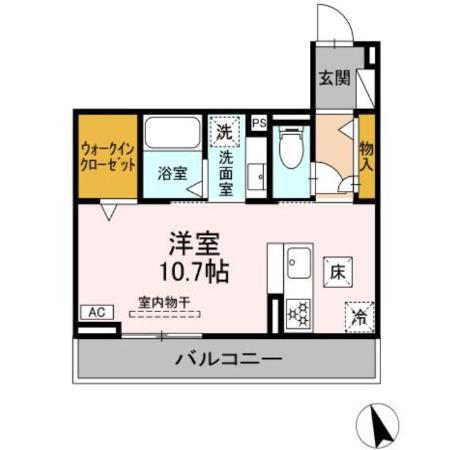 ビューハウス77の間取り