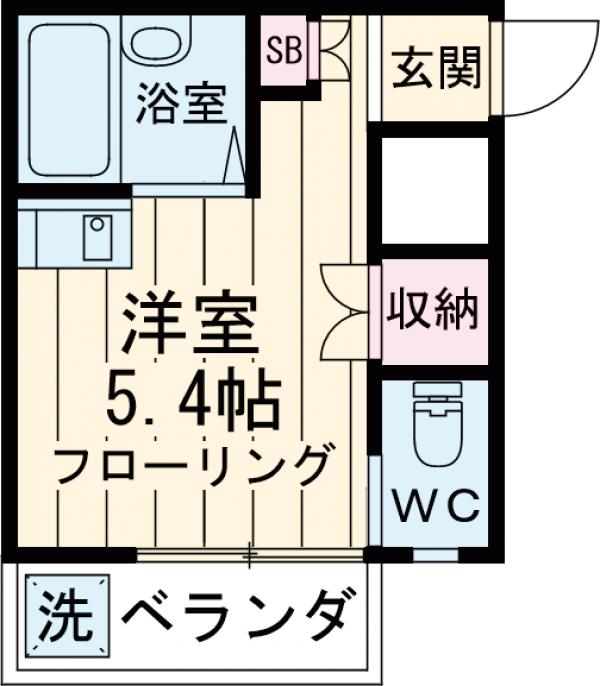 一之江の完工年月(2005年8月)築の賃貸アパートの間取り