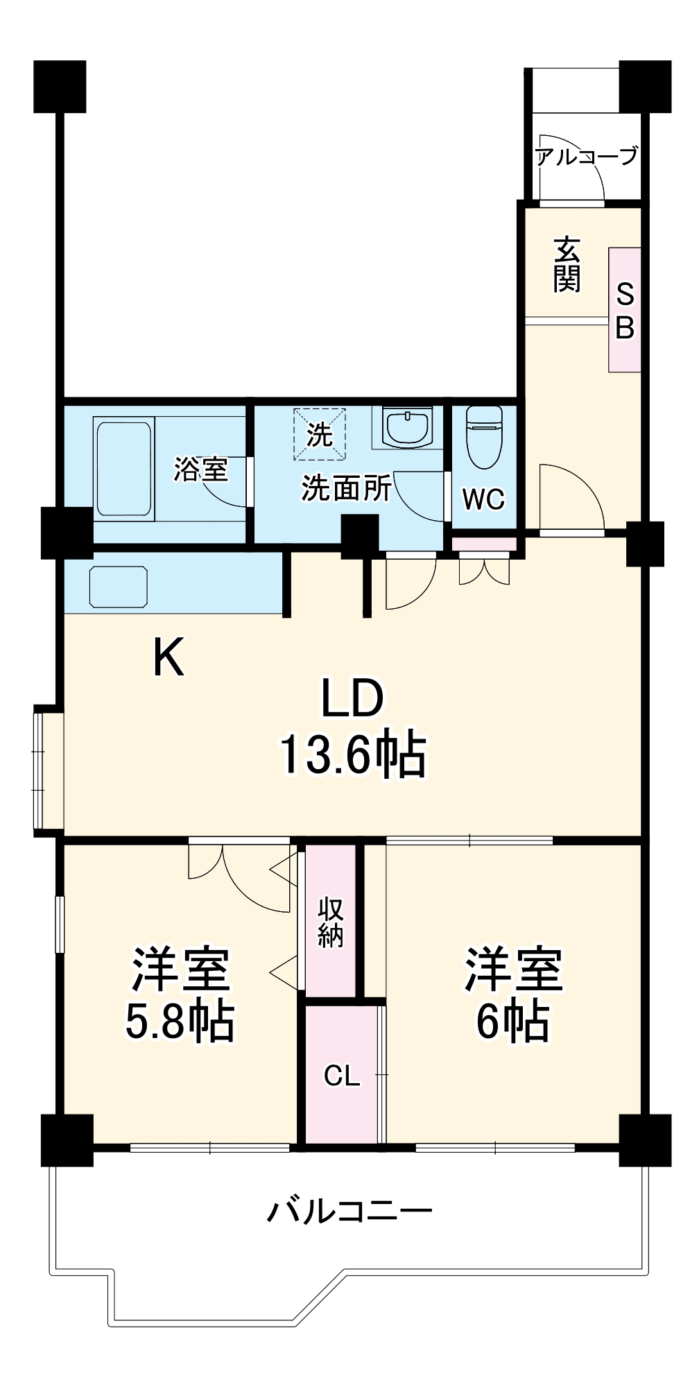パークシティ溝の口D棟の間取り