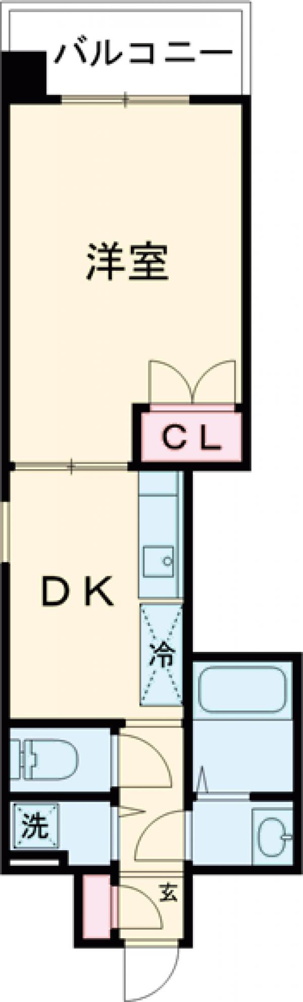 エンクレスト天神WINGの間取り