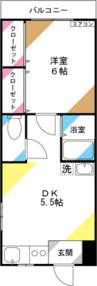 エムズコート土呂の間取り