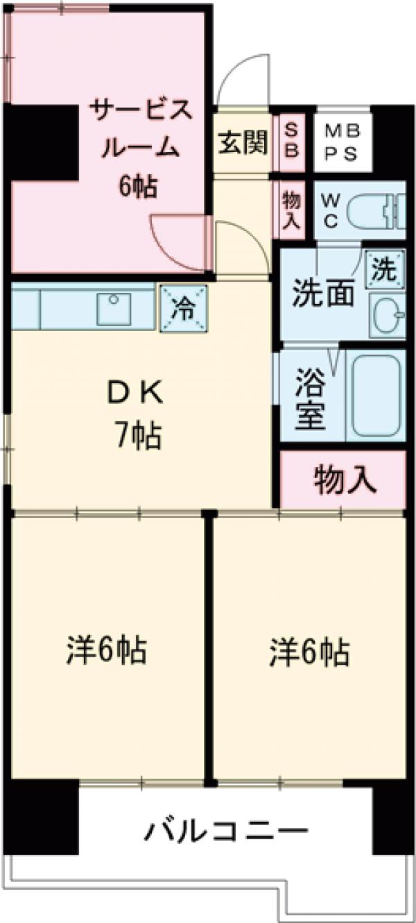 第１２４新井ビル・501号室の間取り