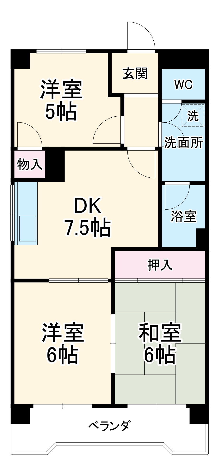 マンションパルの間取り
