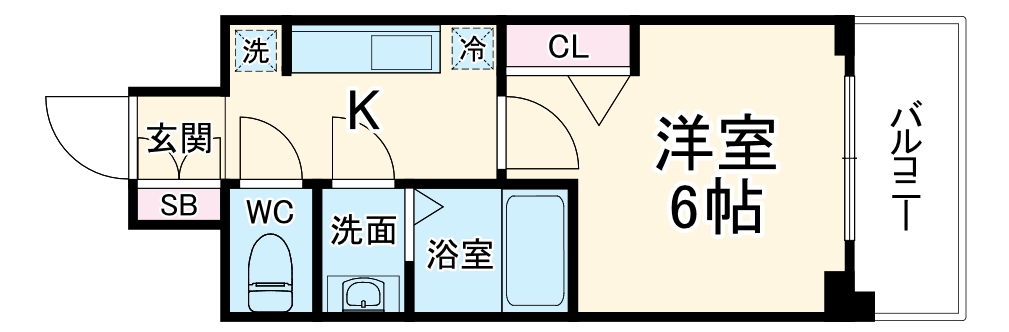 ファステート難波ラグジュの間取り