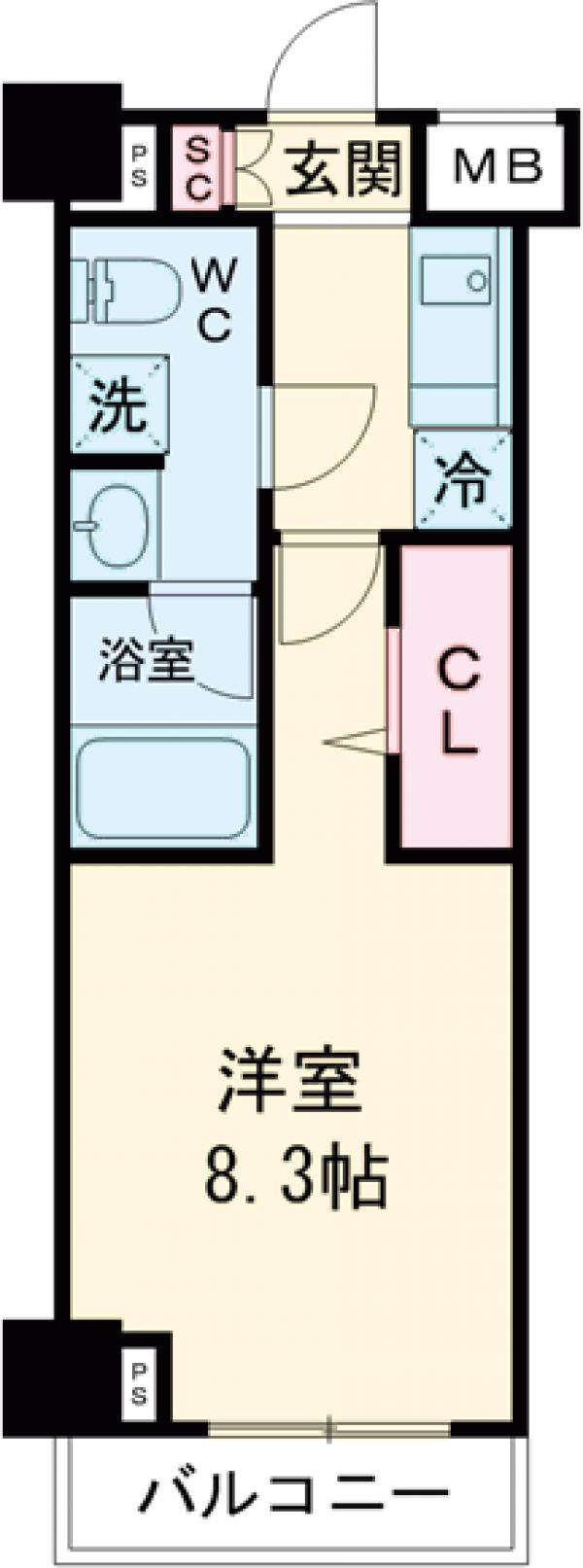 GENOVIA東中野skygardenの間取り