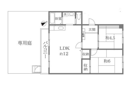 第???ハイツの間取り